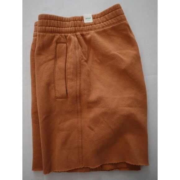 Aerie 0671-7915-287 Women's Sz XS Hazel Brown High Rise Fleece Dad Shorts - Picture 7 of 7